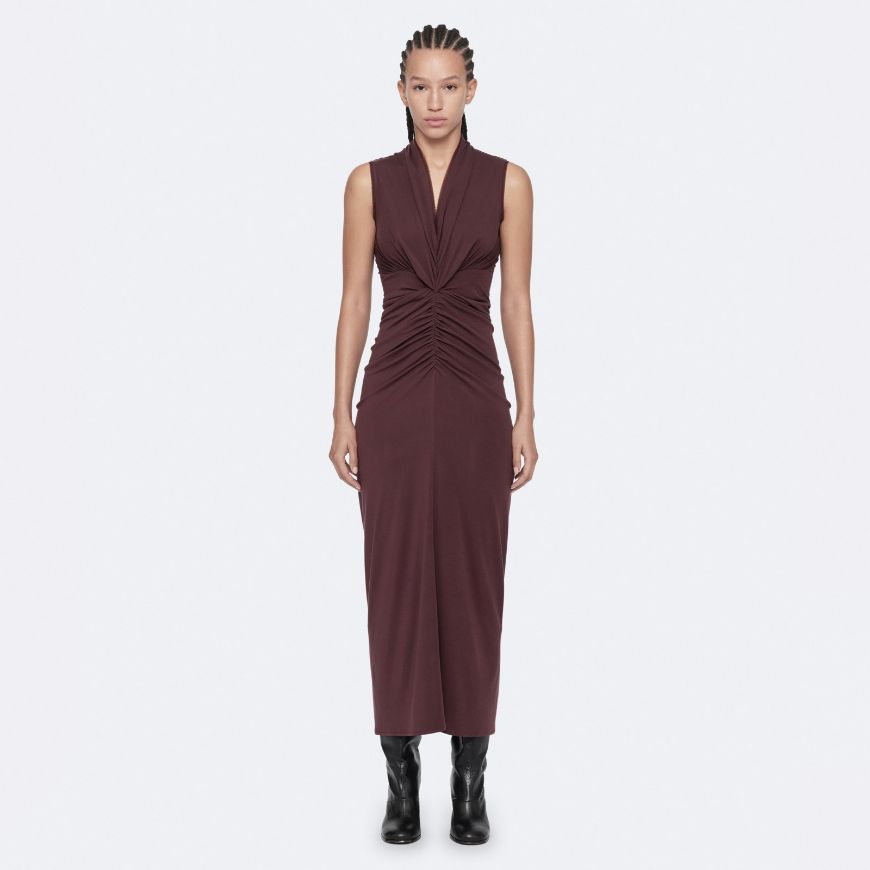 Снимка на ALLSAINTS ДАМСКА РОКЛЯ DARIYA OXBLOOD RED