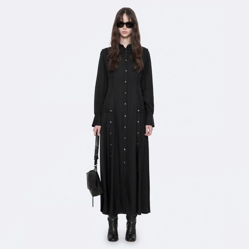 Снимка на ALLSAINTS ДАМСКА РОКЛЯ ARTEMIS BLACK