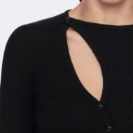 Снимка на ALLSAINTS ДАМСКИ ПУЛОВЕР CRUZ BUTTON THROUGH BLACK 2