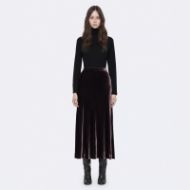 Снимка на ALLSAINTS ДАМСКА ПОЛА NALIA VELVET MIDI SKIRT AUBERGINE 3