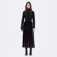 Снимка на ALLSAINTS ДАМСКА ПОЛА NALIA VELVET MIDI SKIRT AUBERGINE 7