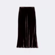 Снимка на ALLSAINTS ДАМСКА ПОЛА NALIA VELVET MIDI SKIRT AUBERGINE 8