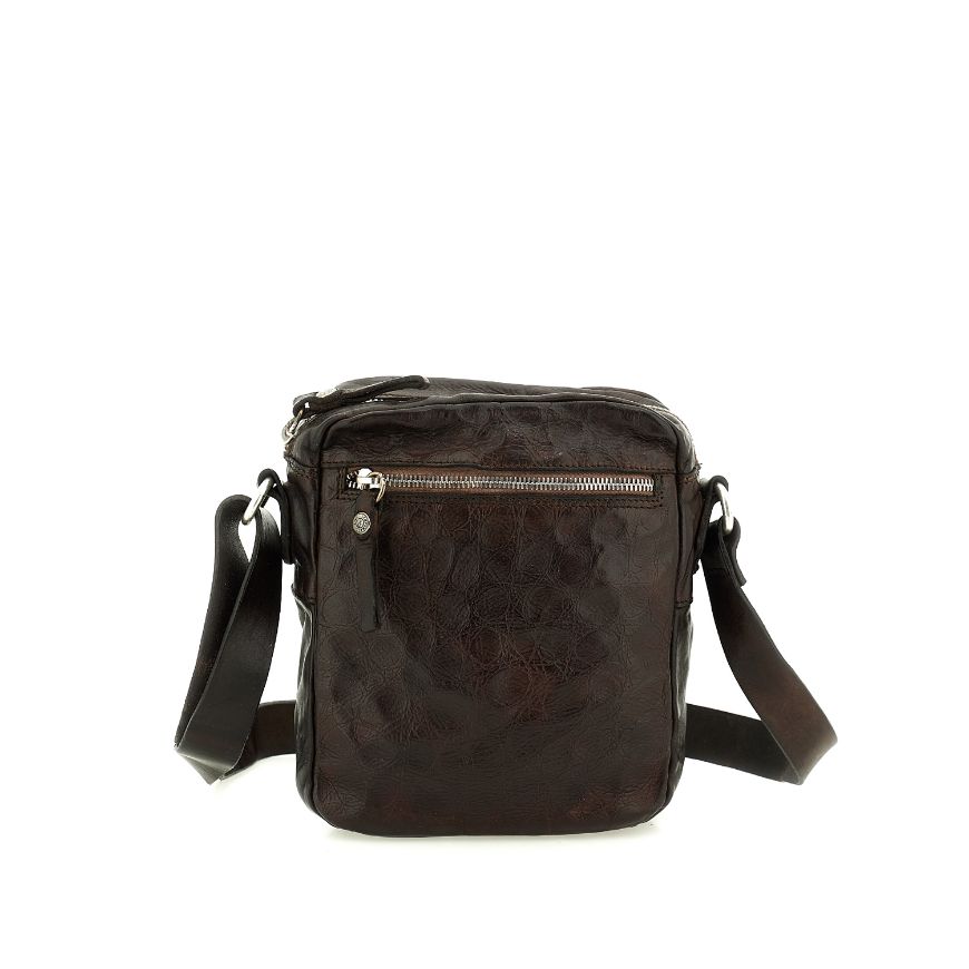 Снимка на CAMPOMAGGI МЪЖКА ЧАНТА SMALL CROSSBODY FICO COCCO PRINT BROWN