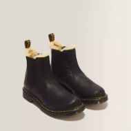 Снимка на DR. MARTENS ДАМСКИ ОБУВКИ 2976 LEONORE FAUX FUR LINED BURNISHED CHELSEA BOOTS BLACK 2