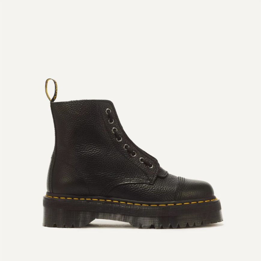 Снимка на DR. MARTENS ДАМСКИ ОБУВКИ SINCLAIR MILLED NAPPA LEATHER PLATFORM BOOTS BLACK