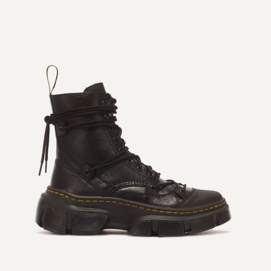 Снимка на DR. MARTENS ДАМСКИ ОБУВКИ DMXL 8-EYE LEATHER BOOTS LUNAR+RUBBER GRAINED LEATHER BLACK