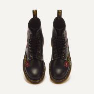 Снимка на DR. MARTENS ДАМСКИ ОБУВКИ 1460 PASCAL FLORAL 8-EYE LACE UP LEATHER BOOTS WANAMA BLACK 3
