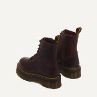 Снимка на DR. MARTENS ДАМСКИ ОБУВКИ  JADON FLORAL EMBOSS 8-EYE CRAZY HORSE LEATHER PLATFORM BOOTS CHERRY RED 4