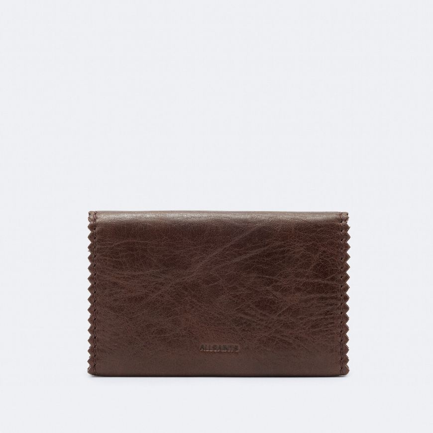 Снимка на ALLSAINTS ДАМСКО ПОРТМОНЕ SILOH WALLET DARK CHERRY RED
