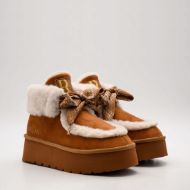 Снимка на REPLAY ДАМСКИ БОТУШИ CHIC BOW MID BOOTS BROWN 2