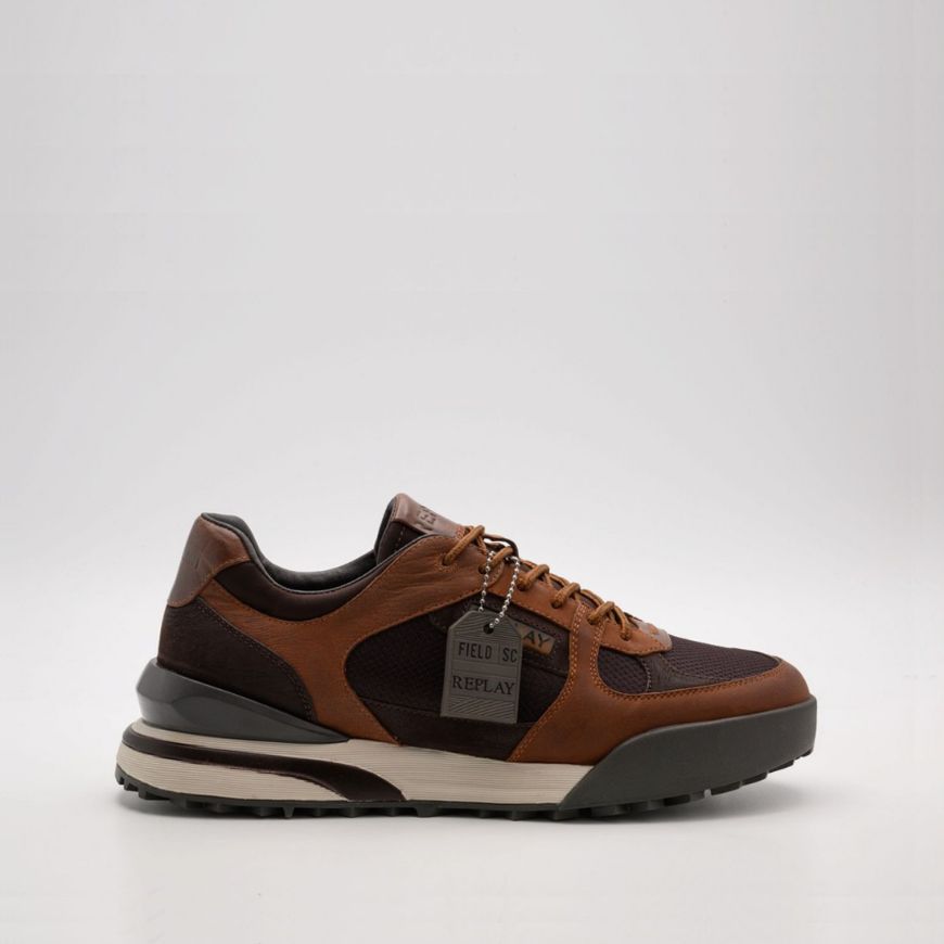 Снимка на REPLAY МЪЖКИ СПОРТНИ ОБУВКИ FIELD SC COUNTRY SNEAKERS DARK BROWN