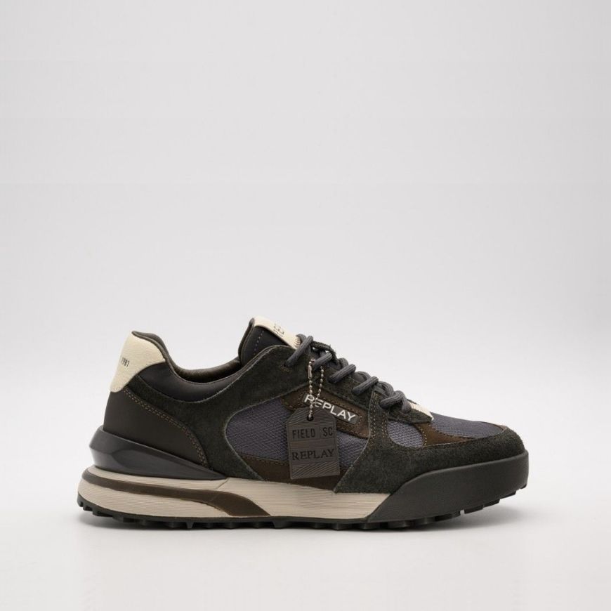 Снимка на REPLAY МЪЖКИ СПОРТНИ ОБУВКИ FIELD SC COUNTRY SNEAKERS DARK GREY