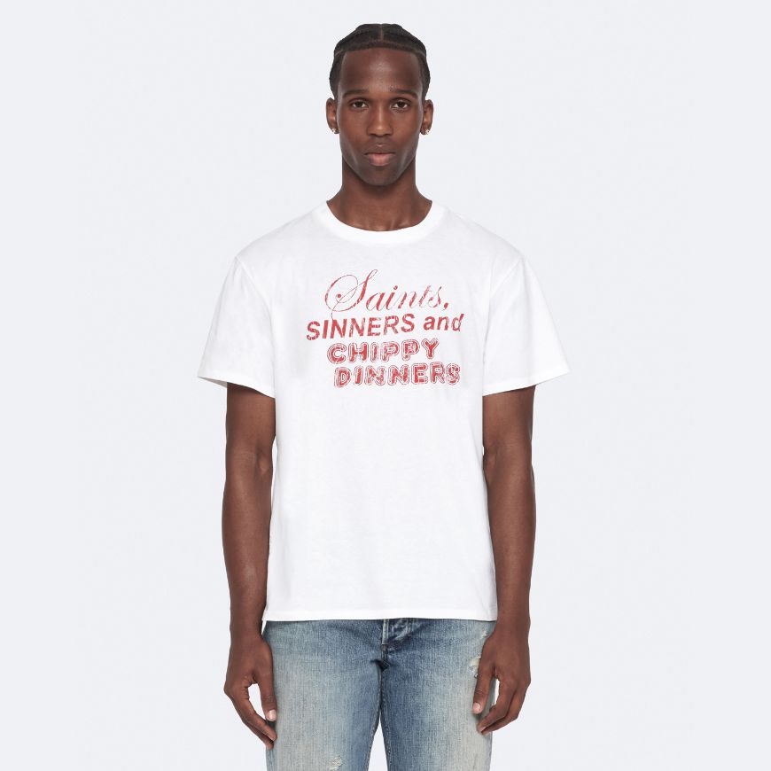 Снимка на ALLSAINTS МЪЖКА БЛУЗА CHIPPY SHORT SLEEVE OPTIC WHITE