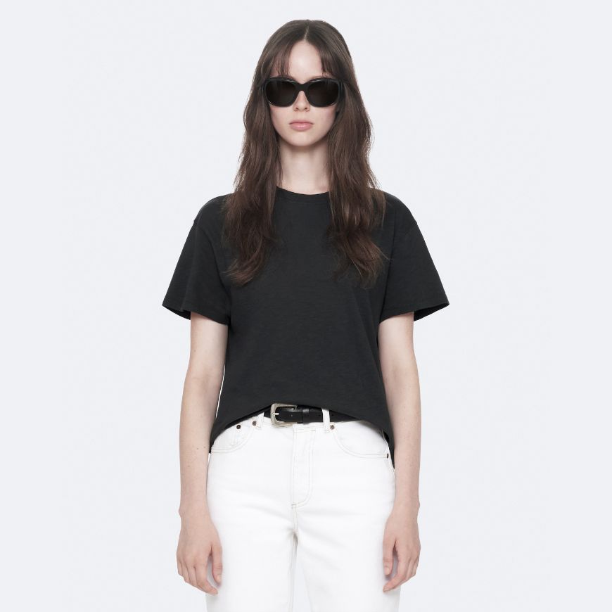 Снимка на ALLSAINTS ДАМСКА БЛУЗА ADDI REGULAR-FIT COTTON WASHED BLACK