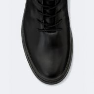Снимка на ALLSAINTS WOMEN'S MISTY BACK-ZIP LEATHER MILITARY BOOTS BLACK 4