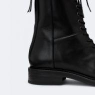 Снимка на ALLSAINTS WOMEN'S MISTY BACK-ZIP LEATHER MILITARY BOOTS BLACK 3