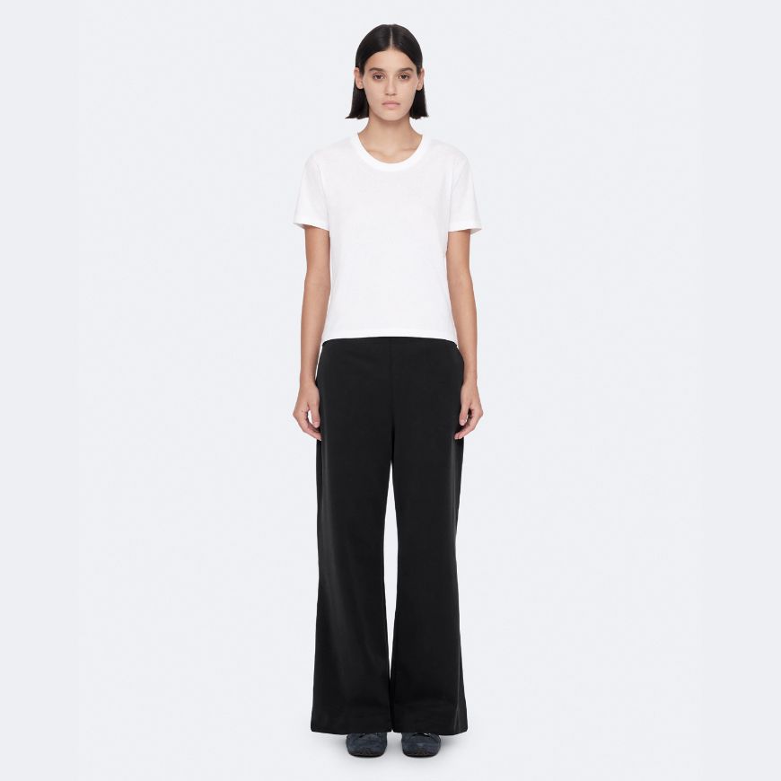 Снимка на ALLSAINTS ДАМСКИ ПАНТАЛОН ELODIE STRAIGHT-LEG JERSEY TROUSERS BLACK