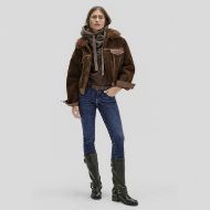 Снимка на GAS ДАМСКО ЯКЕ ANTEA ECO SHEARLING 4879 HOT FUDGE BROWN 5