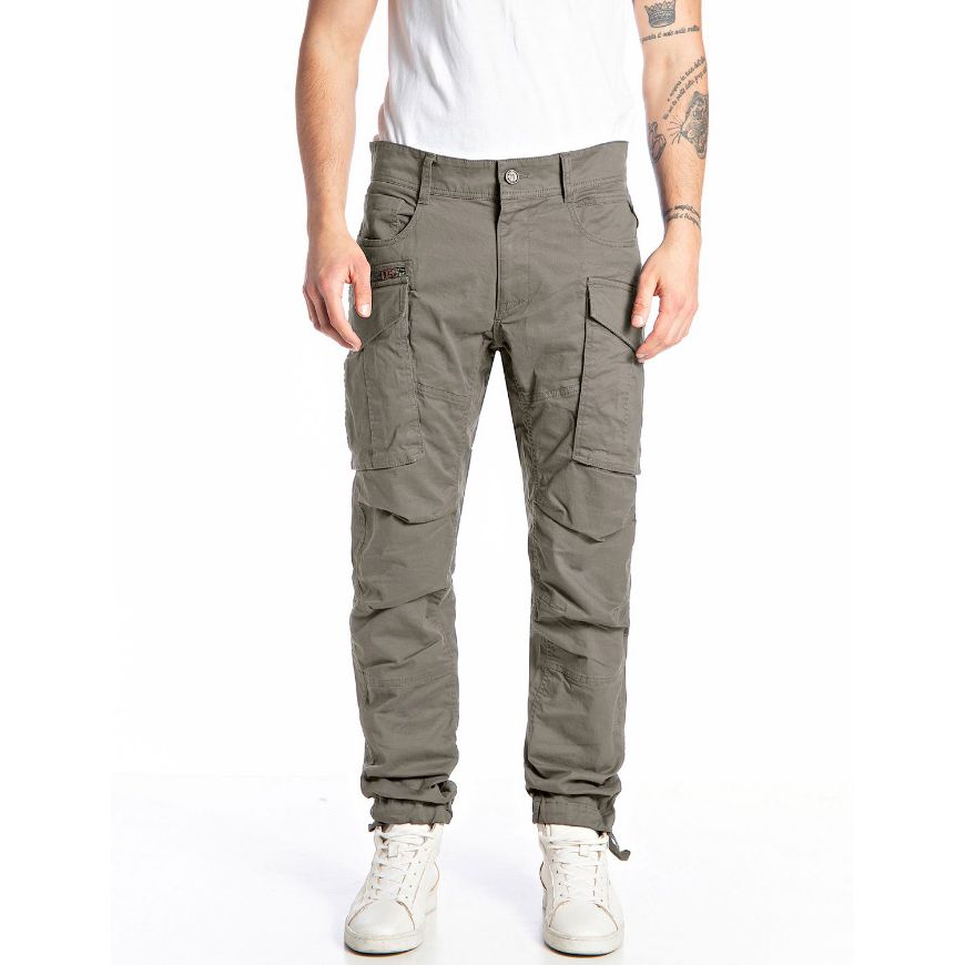 Picture of REPLAY MEN'S JOE CARGO TROUSERS STORM GRAY