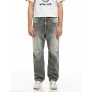 Picture of REPLAY INC. STRAIGHT-FIT COTTON DENIM JEANS MEDIUM GREY 1