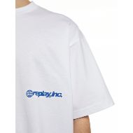 Picture of REPLAY INC. COTTON LOGO T-SHIRT OPTICAL WHITE 5