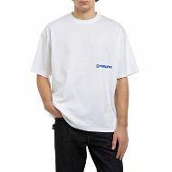 Picture of REPLAY INC. COTTON LOGO T-SHIRT OPTICAL WHITE 1