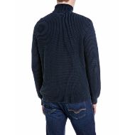 Picture of REPLAY MEN'S COTTON TURTLE-NECK SWEATER TOTAL ECLIPSE 2