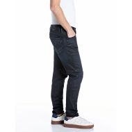 Picture of REPLAY MEN'S ARVYN SKINNY-FIT BLUE/BLACK STRETCH DENIM JEANS DARK BLUE 2