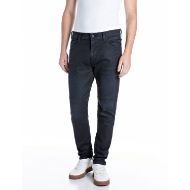 Picture of REPLAY MEN'S ARVYN SKINNY-FIT BLUE/BLACK STRETCH DENIM JEANS DARK BLUE 1